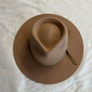 Lack Of Color Beige Wide-Brim Hat